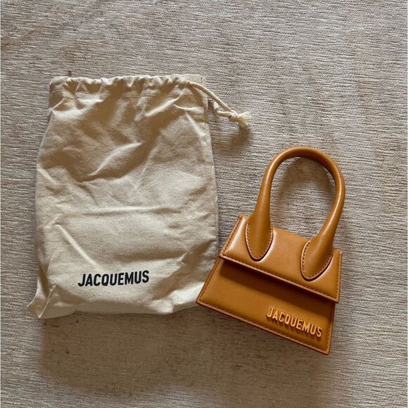 JACQUEMUS Le Chiquito Moyen handbag in Dark  Yellow color - Picture 1 of 6
